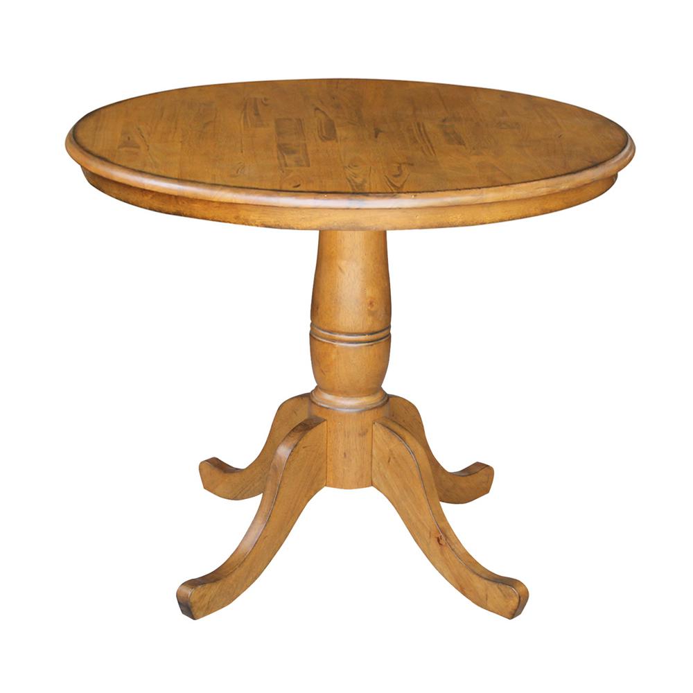 Dining Essentials Distressed Pecan Table