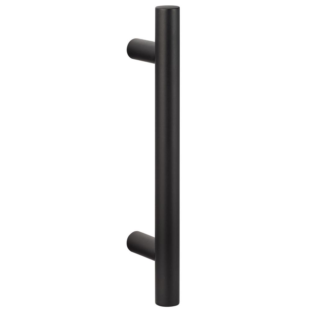 Sure Loc Hardware 12in Flat Black Sliding Door Modern Ladder Barn Door Handle