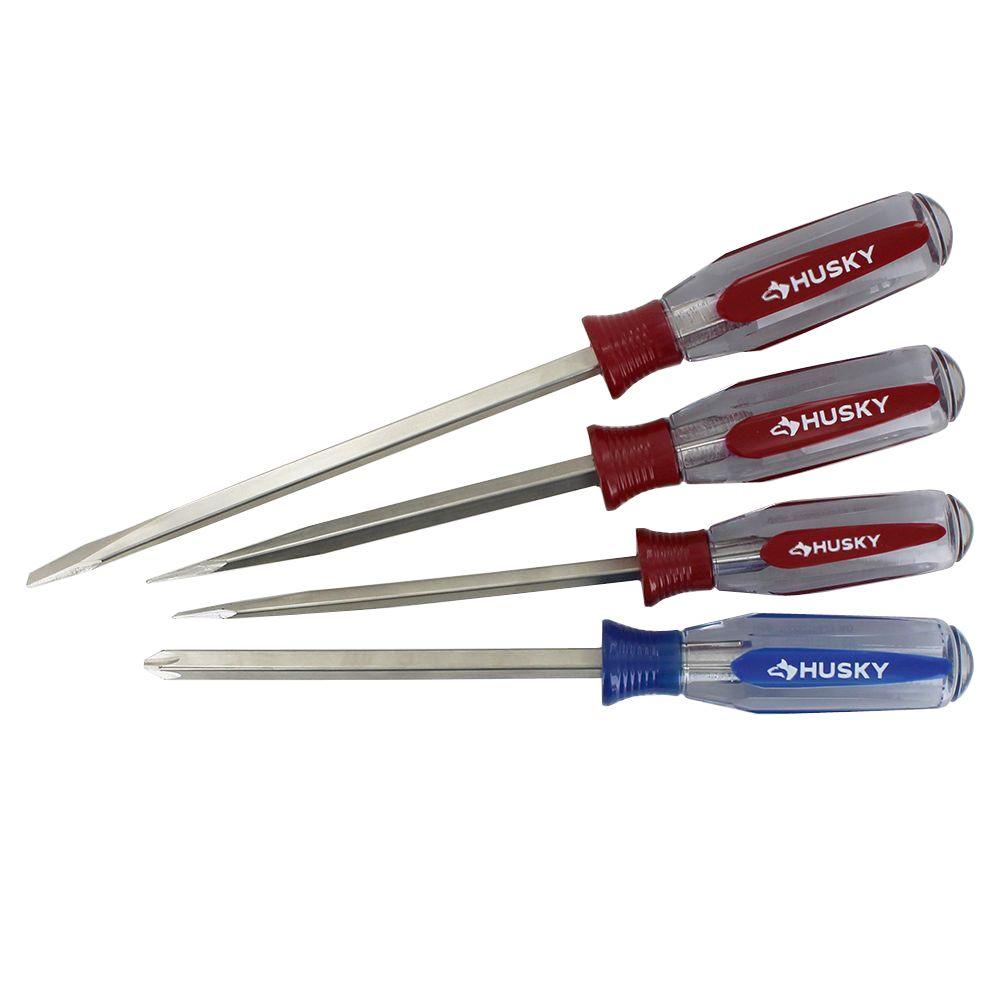 Husky 8in1 Philips and Slotted Screwdriver Set74501 The Home Depot