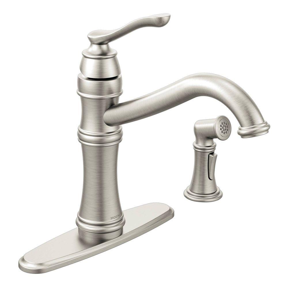 Spot Resist Stainless Moen Basic Kitchen Faucets 7245srs 64 1000 