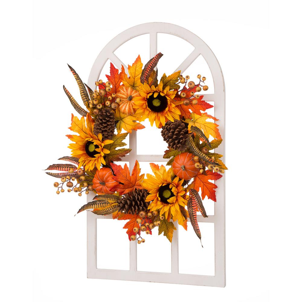 Glitzhome 24 In L X 36 In W X 6 89 In H Wooden Window Frame