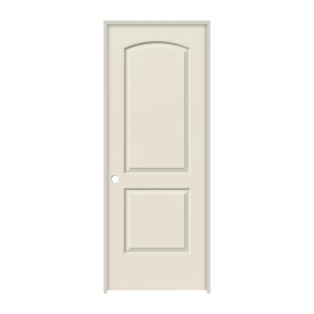 Jeld Wen 30 In X 80 In Continental Primed Right Hand Smooth Molded Composite Mdf Single Prehung Interior Door W Split Jamb Thdjw137000665 The Home Depot