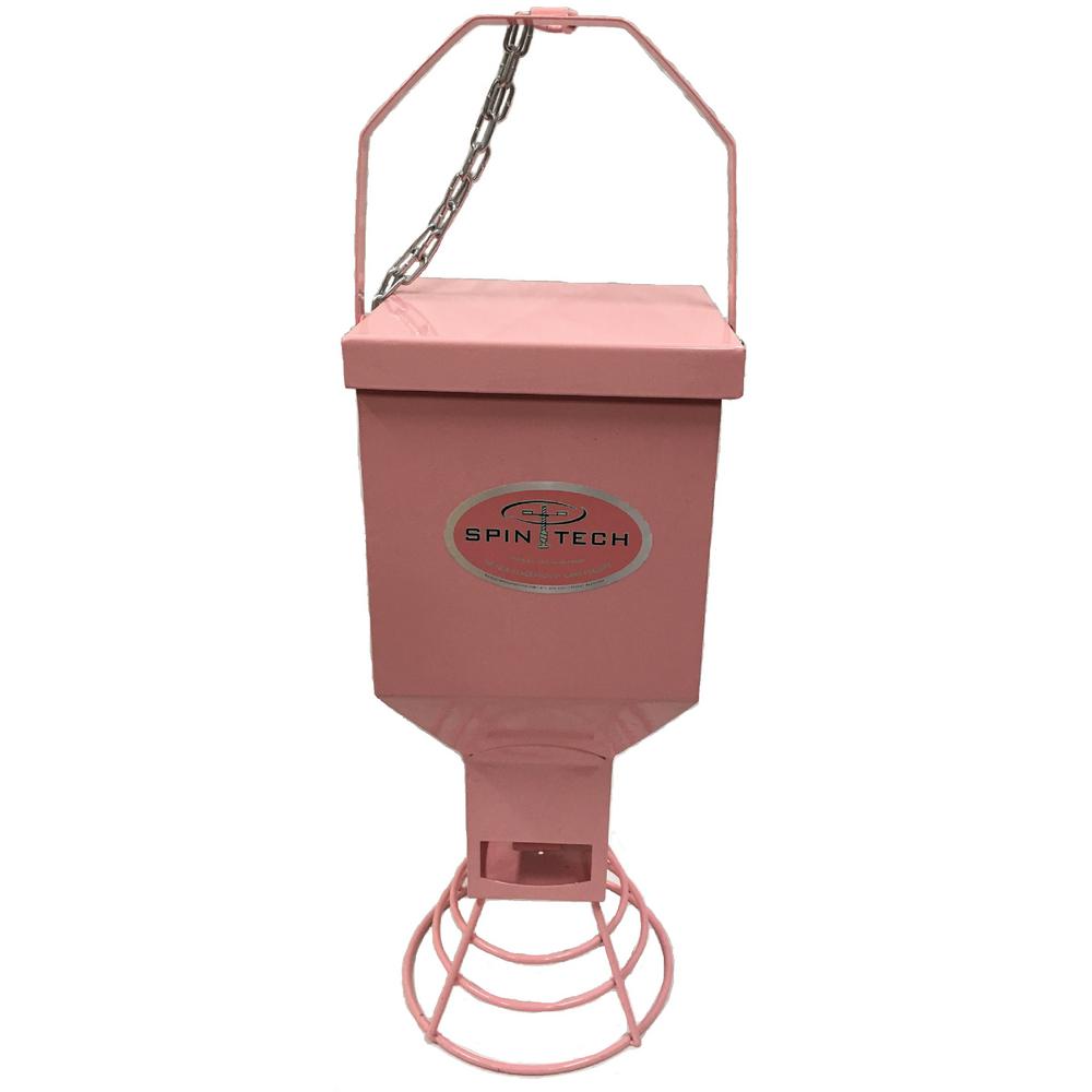 SpinTech Heavy Duty Metal Bird Feeder in Pink by SpinTech