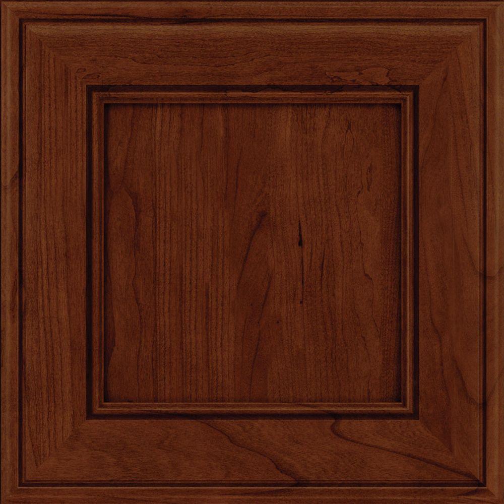 Kraftmaid 15x15 In Cabinet Door Sample In Holace Cherry Square In