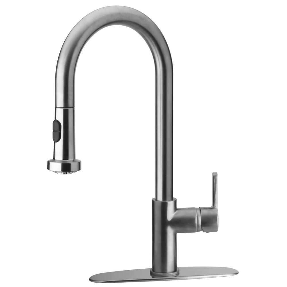 Latoscana Kitchen Faucets The Home Depot Novello Single Handle Pull Down Sprayer Kitchen Faucet In Chrome
