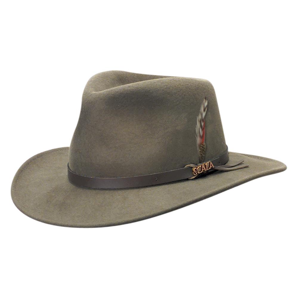 dorfman pacific scala men's crushable wool outback hat