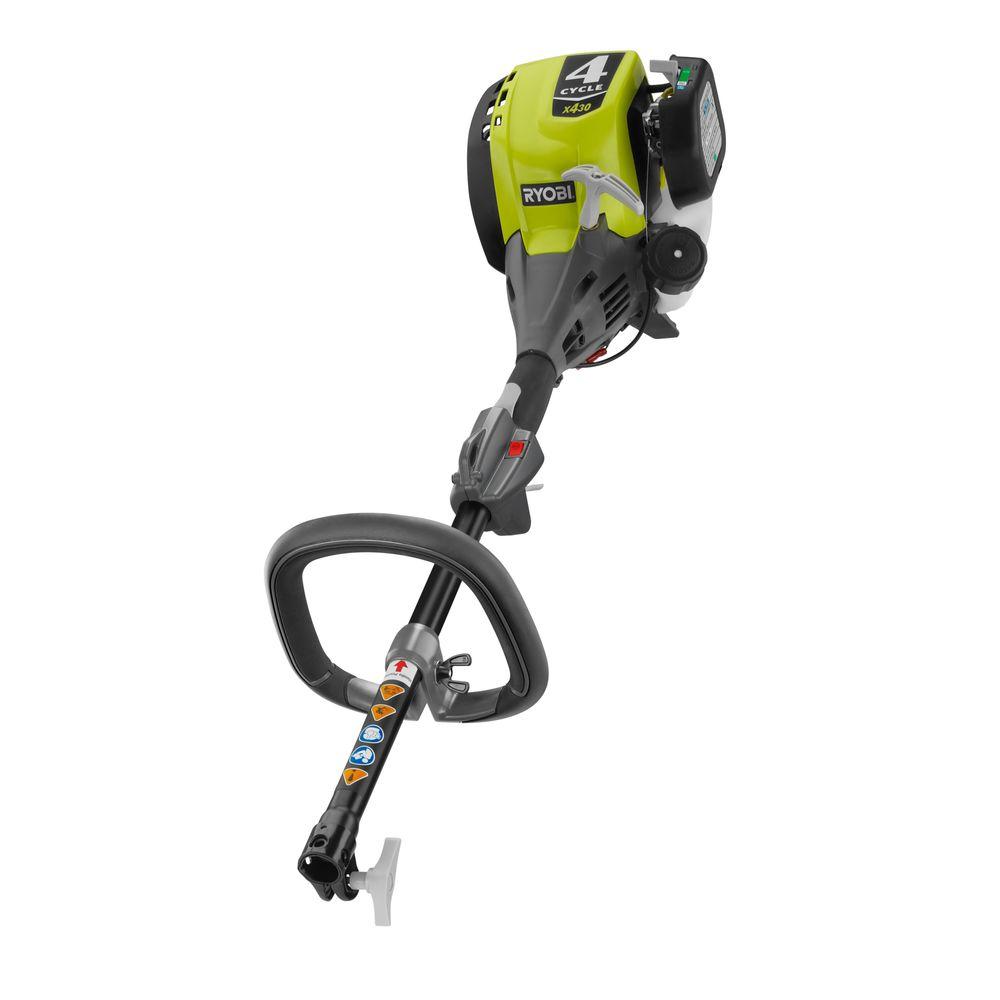 Ryobi Expand It 4 Cycle 30cc Power Head Trimmer Ry34007 The Home Depot