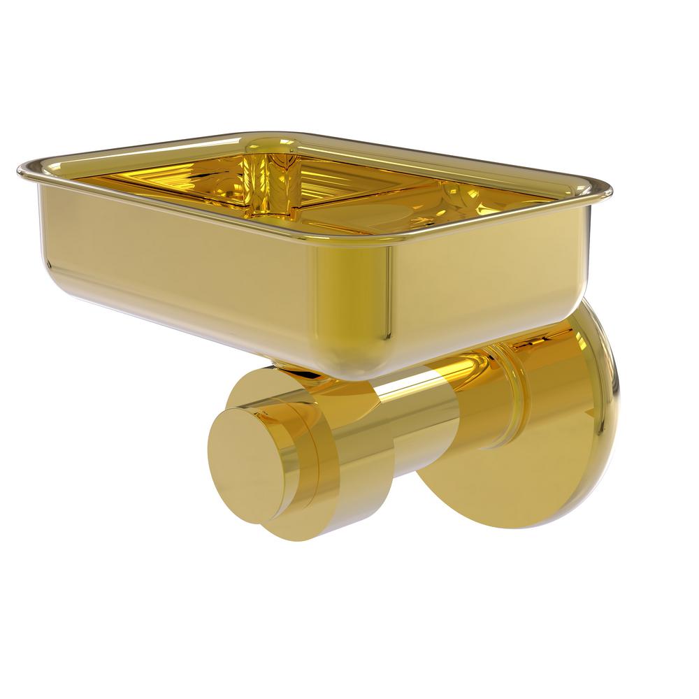 Allied Brass Mercury Collection Wall Mounted Soap Dish in Polished