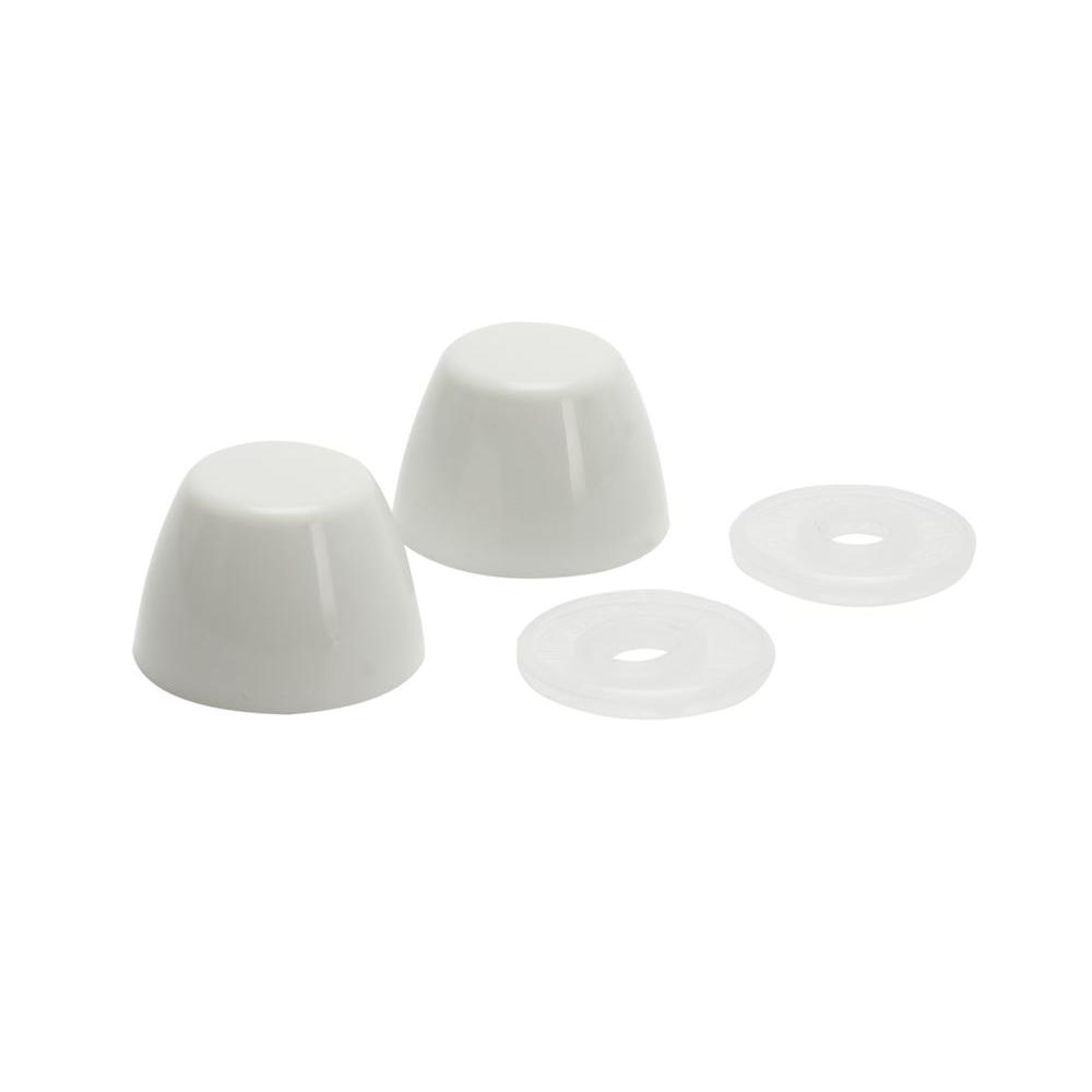 Fluidmaster White Toilet Bolt Caps-7115 - The Home Depot