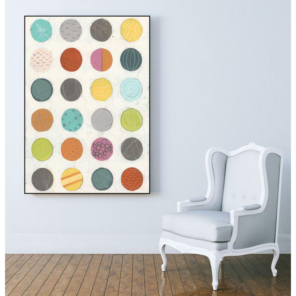 30 in. x 40 in. "Pattern Interaction III" by June Erica Vess Framed