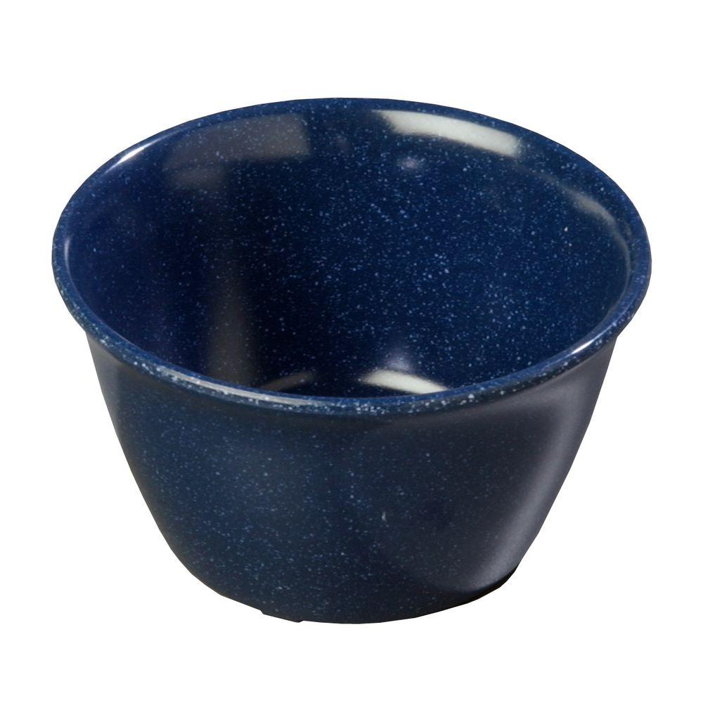 Carlisle 8 oz. 3.84 in. Diameter Cafe Blue Melamine Bouillon Cup (Case
