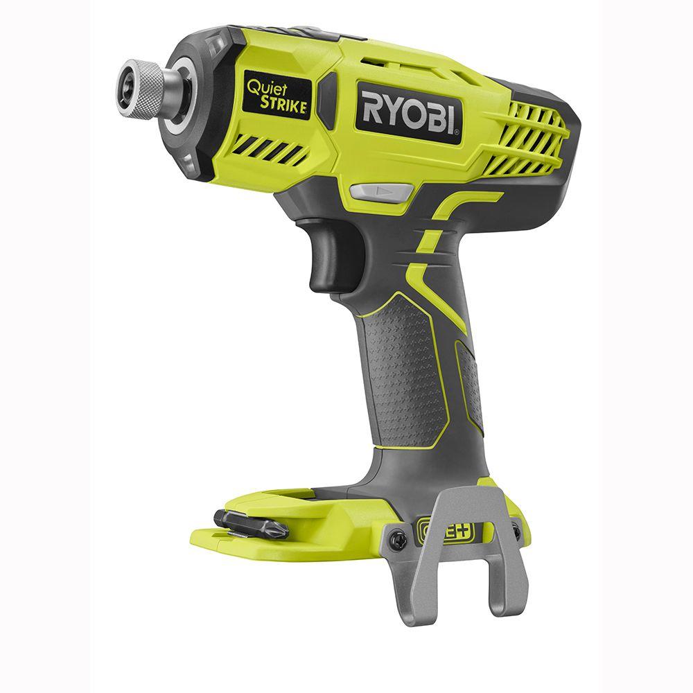 Ryobi 18 Volt One Cordless 1 4 In Hex Quietstrike Pulse Driver 18 Volt One Cordless 1 4 In Hex Quietstrike Pulse Driver Tool Only With Belt Clip