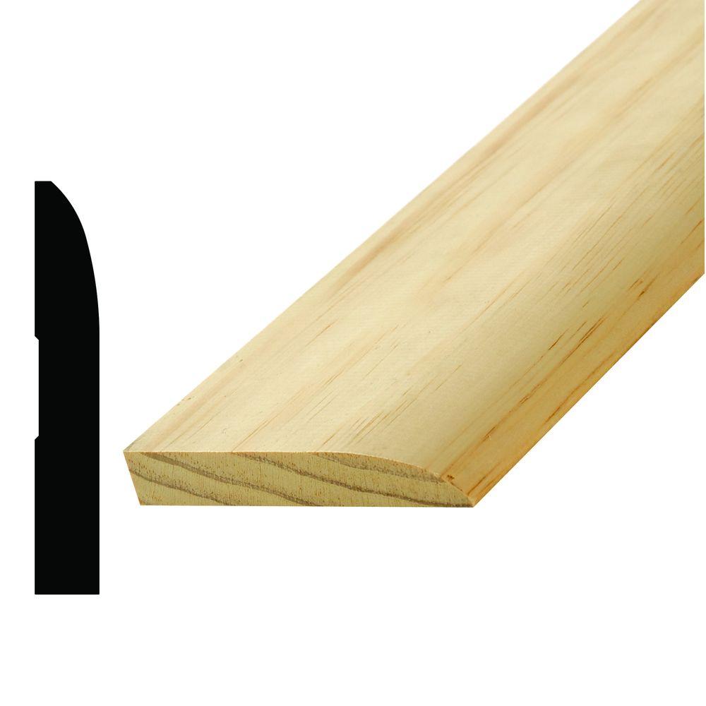 Alexandria Moulding WM 712 9/16 In. X 3-1/2 In. X 96 In. Pine Base ...