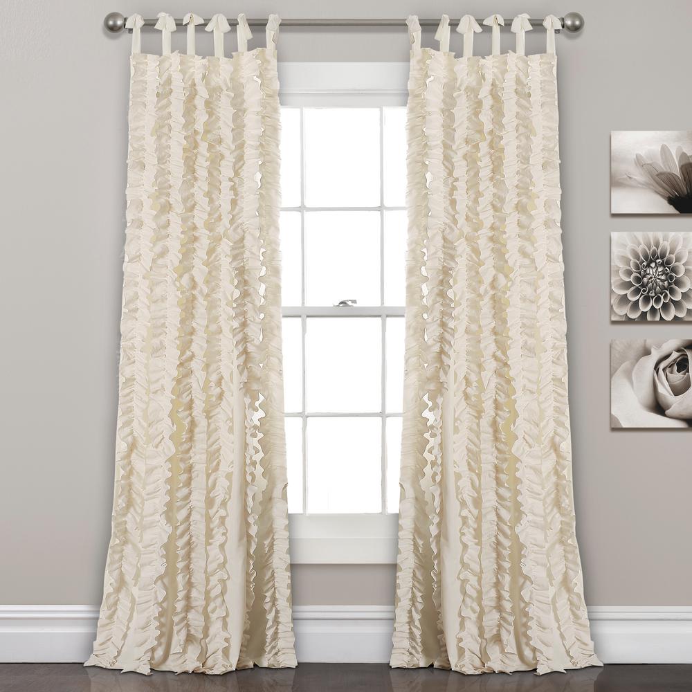Lush Decor 84 In X 40 2 Piece Sophia Ruffle Ivory Room Lush Decor 84 In X 40 2 Piece