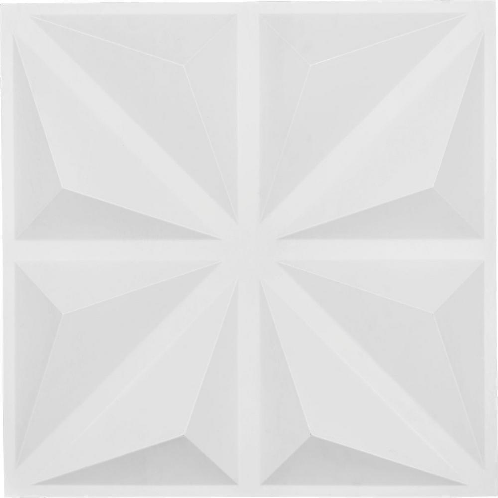 10-Pack Ekena Millwork WALP08X08HEM-CASE-10 Extra Small Hemingway Decorative Fretwork Wall Panels in Architectural Grade PVC