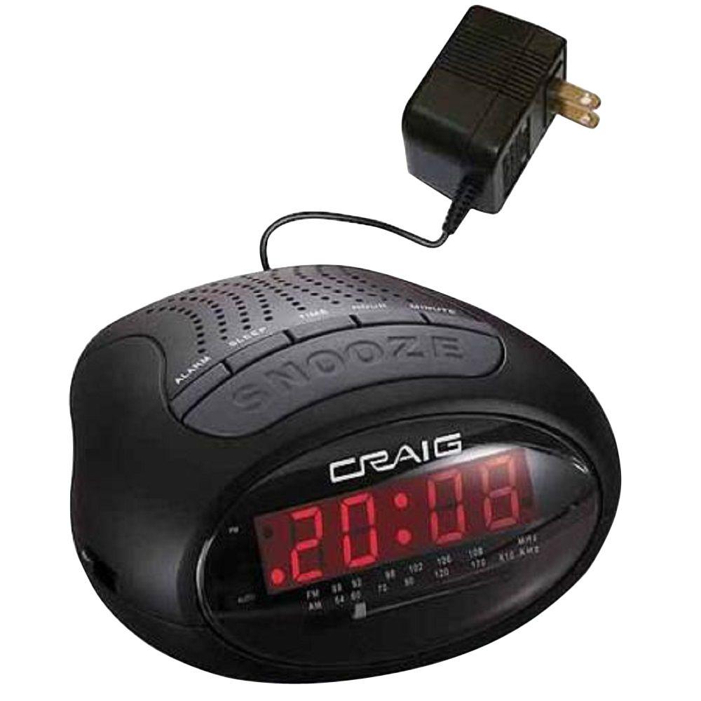 CRAIG 0.6 inch LED PLL AM/FM Dual Alarm Clock Radio by CRAIG