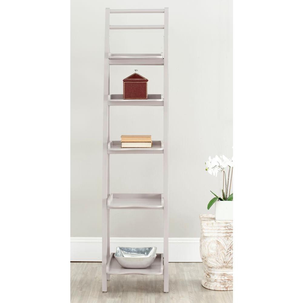 Safavieh Asher Grey Ladder BookcaseAMH6537C The Home Depot