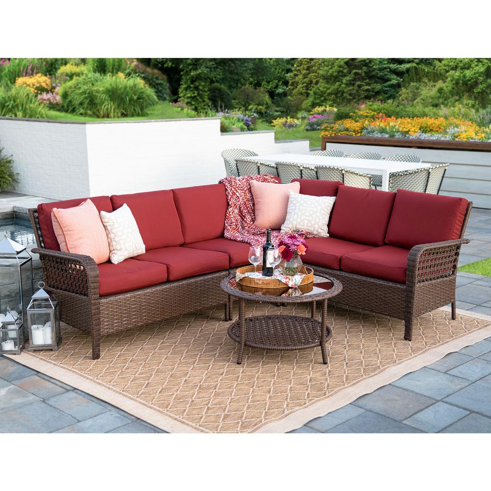 red - outdoor sectionals - outdoor lounge furniture - the home depot
