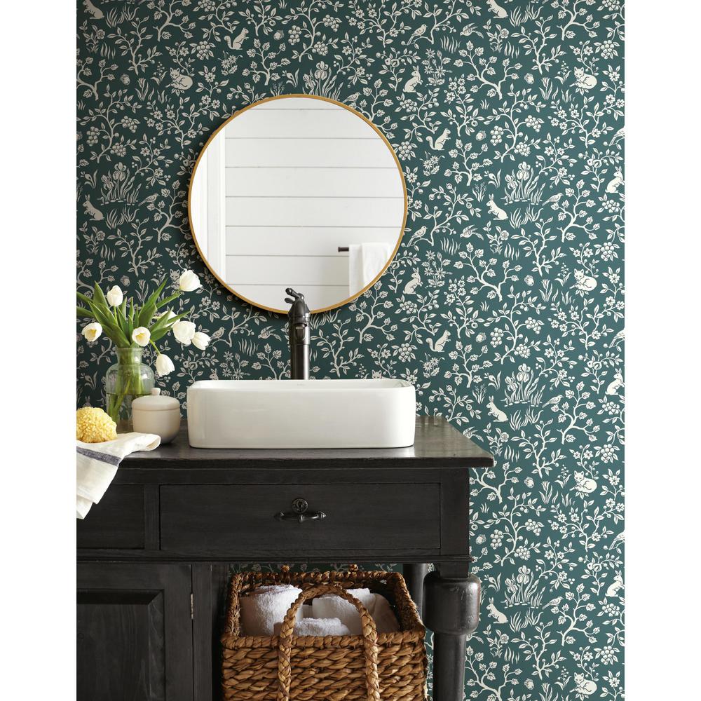 Magnolia Home by Joanna Gaines 56 sq.ft. Fox and Hare Wallpaper ME1574 The Home Depot