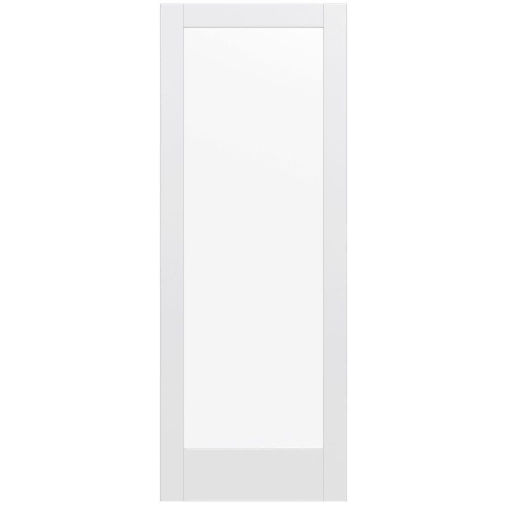 JELDWEN 36 in. x 96 in. MODA Primed PMP1011 Solid Core Wood Interior