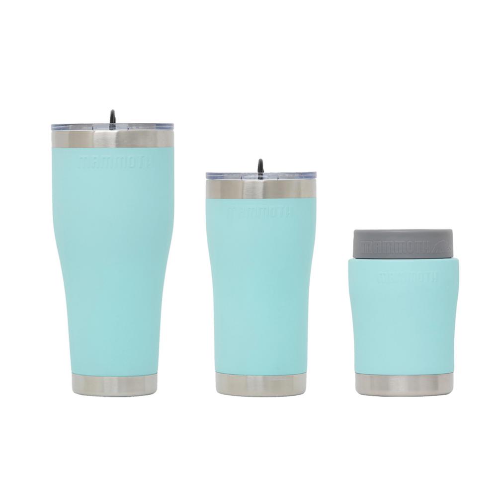 Chillski 12 oz. Tumbler, 20 oz. Tumbler with Lid and 30 oz. Tumbler Sea Foam Drink Set with Lid (3-Pack)