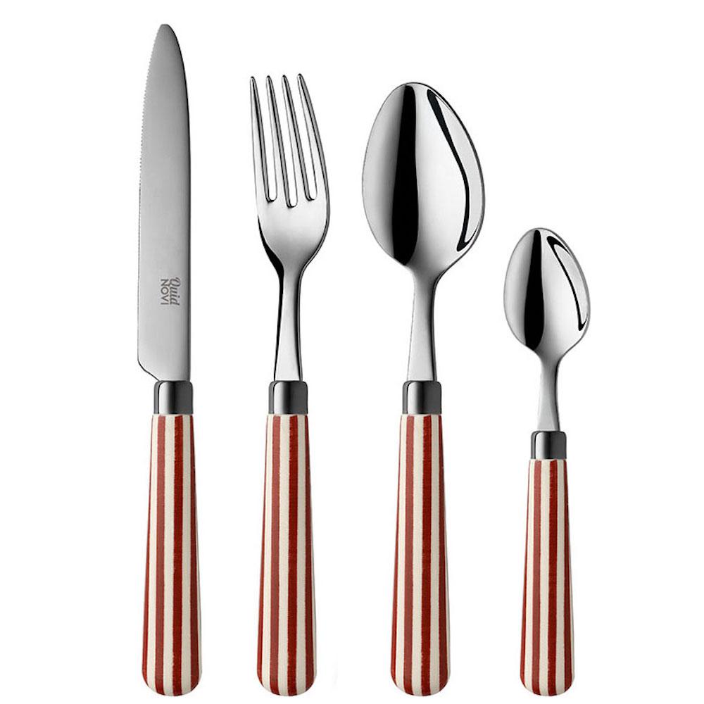 Quid Novi Transatlantic 16 Piece Red 18 0 Stainless Steel Flatware Quid Novi Transatlantic 16 Piece Red 18 0 Stainless Steel Flatware Set