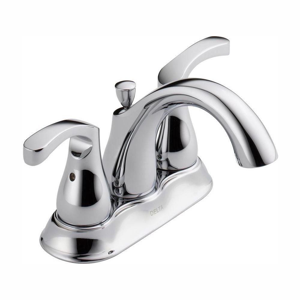 Delta Denim 4 in. Centerset 2-Handle Bathroom Faucet in Chrome-25702LF