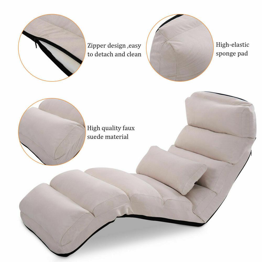Costway New Beige Folding Lazy Sofa Chair Stylish Couch Beds Lounge With Pillow Hw53981be The Home Depot - Folding Chaise Lounge Sofa Chair Couch With Armrest And Pillow Costway New Beige Folding Lazy Sofa Chair Stylish Couch Beds Lounge With Pillow Hw53981be The Home Depot - Folding Chaise Lounge Sofa Chair Couch With Armrest And Pillow