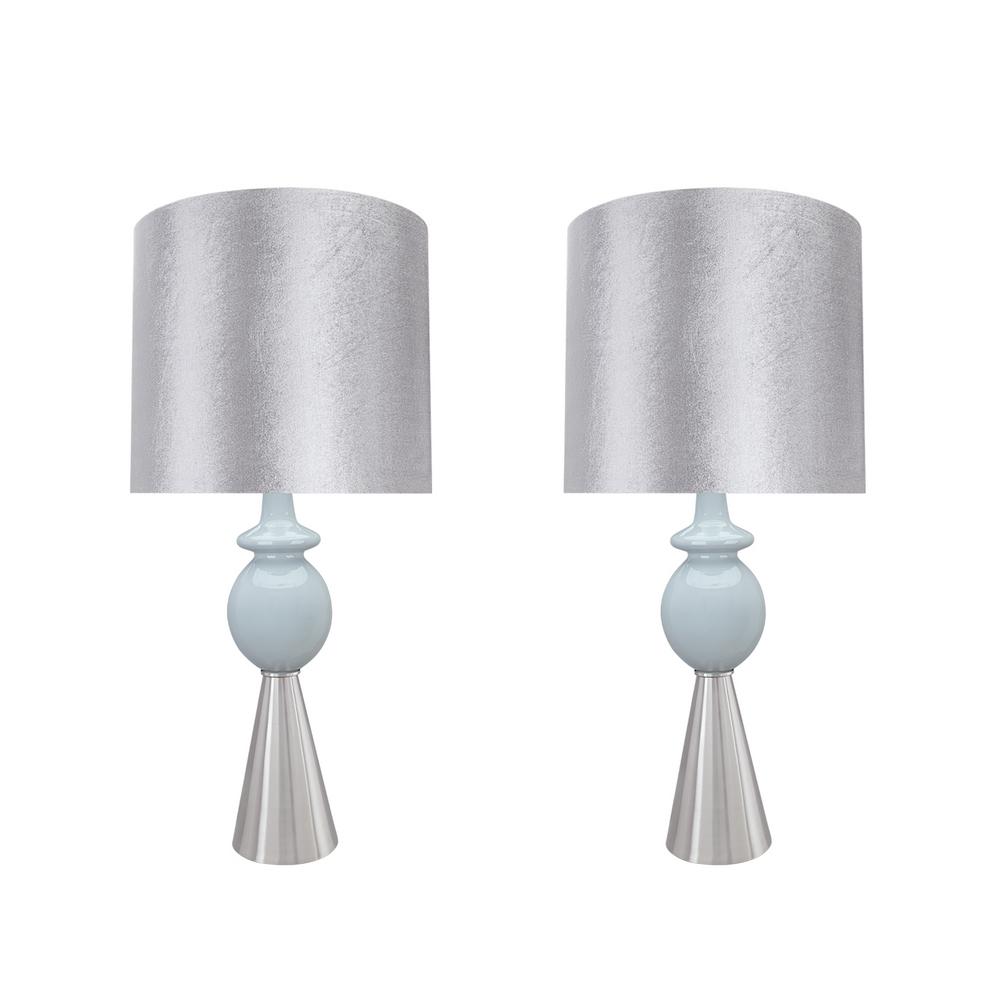 silver lampshade for table lamp