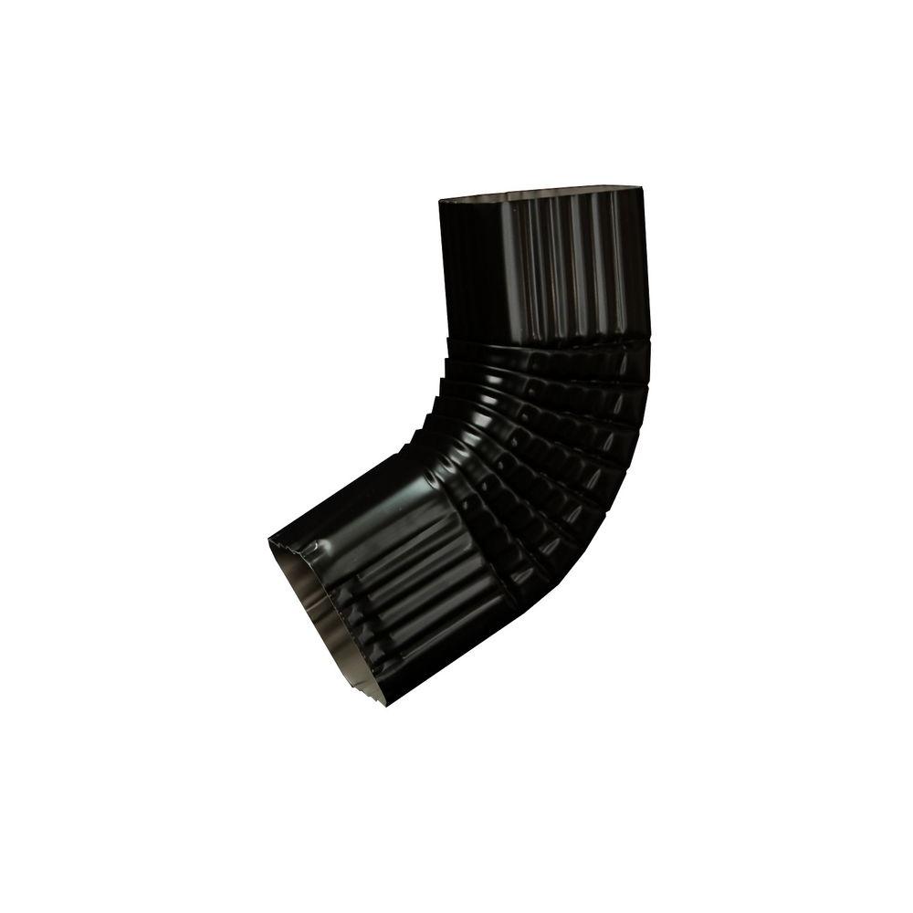 Gutter Elbows Black Gutter Systems Roofing & Gutters The Home Depot