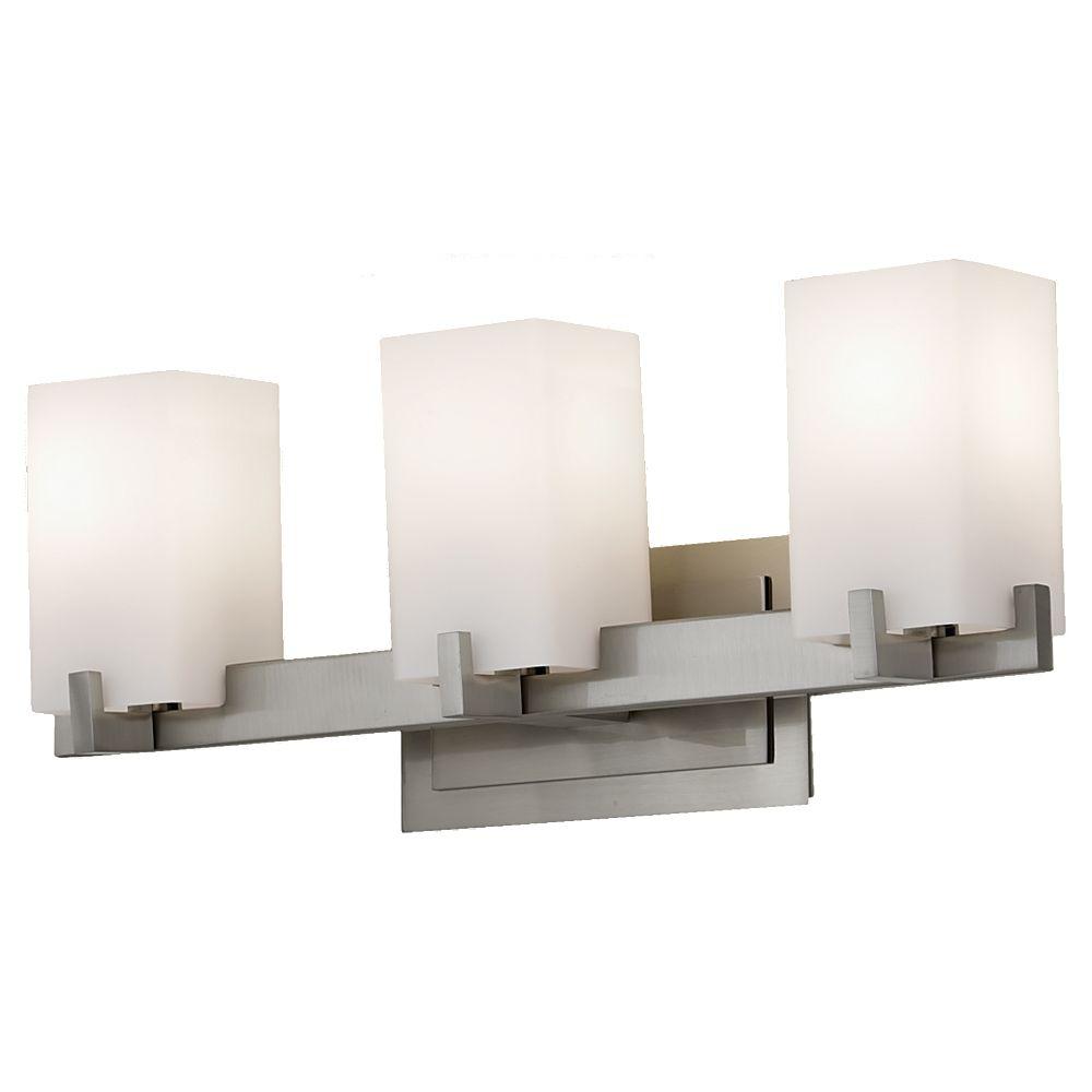 Feiss Riva 3 Light Brushed Steel Vanity Vs18403 Bs The Home Feiss Riva 3 Light Brushed Steel Vanity
