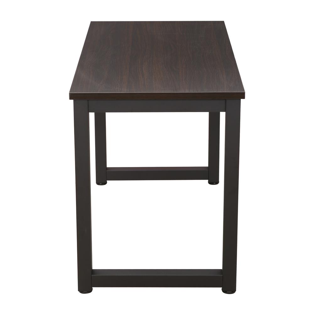 Poly And Bark Daria Dark Walnut And Black Office Desk Em 322 Bk