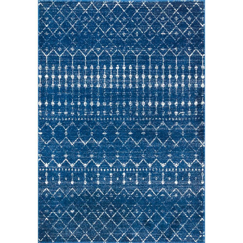 nuLOOM Moroccan Blythe Blue 9 ft. x 12 ft. Area RugRZBD16F9012 The Home Depot