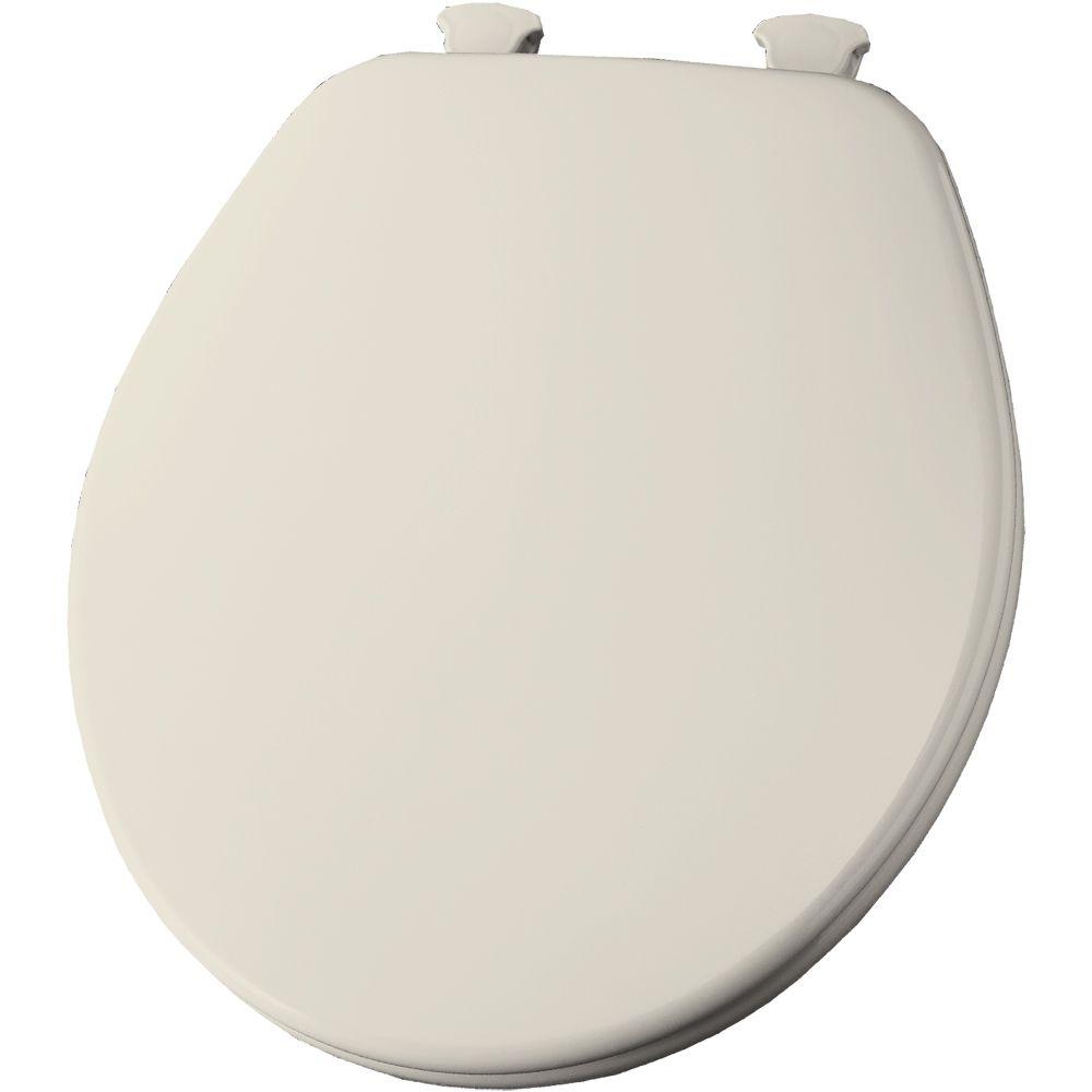 Church Round Closed Front Toilet Seat in Biscuit540EC 346 The Home Depot