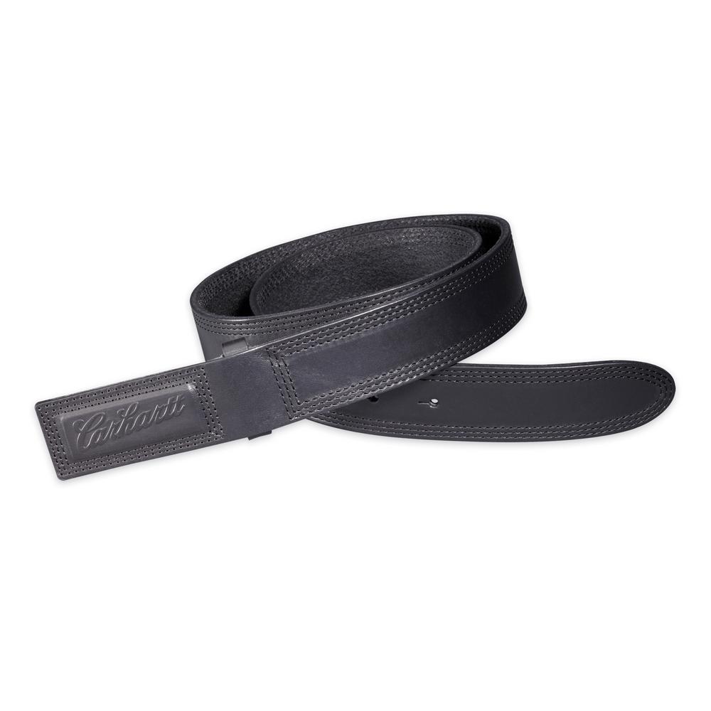 Carhartt Men&#39;s Size 38 Black Leather Scratchless Belt-2204-30-38 - The Home Depot
