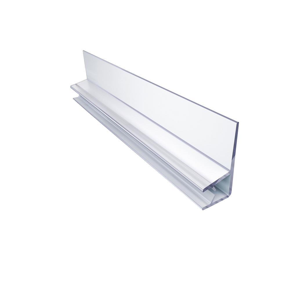 DreamLine 96 in. L Clear Bumper Seal for 3/8 in. Glass Shower Door