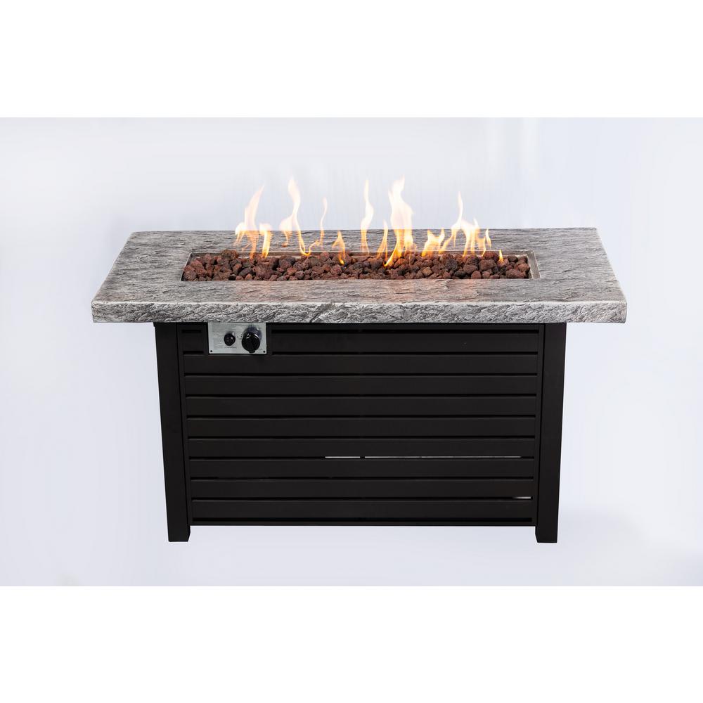 48 In W X 22 In D X 25 In H Rectangular Steel And Mgo Propane