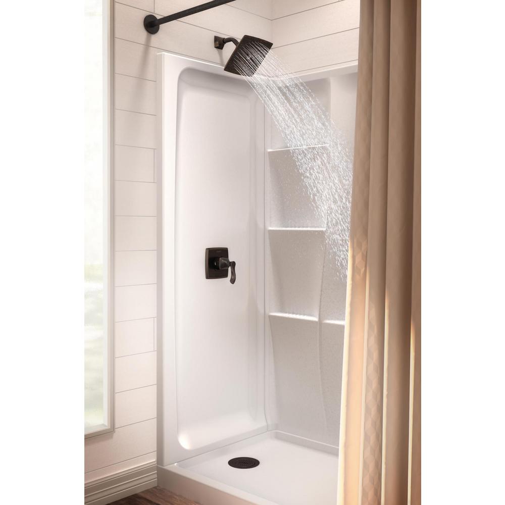 Delta Classic 400 32 In X 60 Single Threshold Left Drain Shower Base High Gloss White