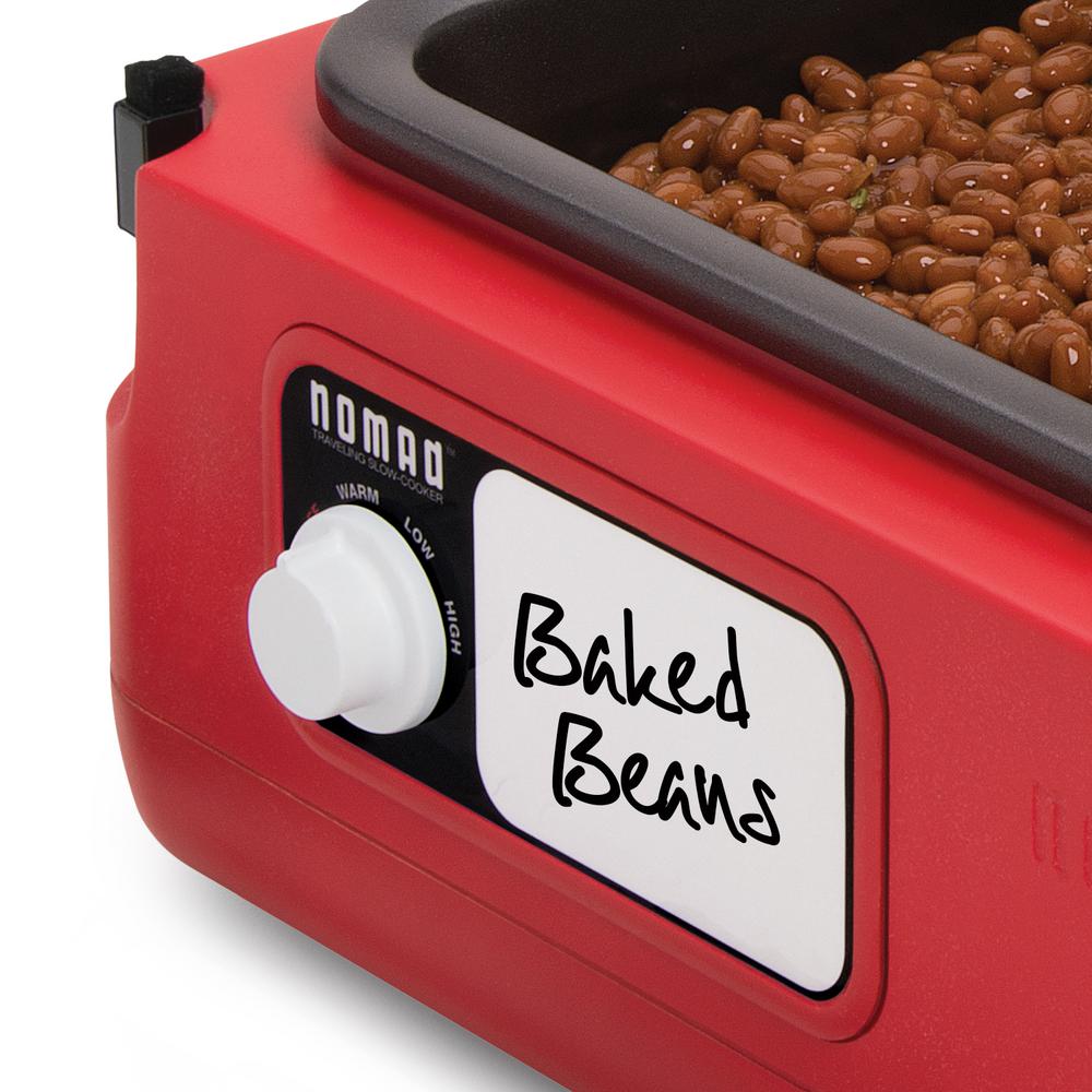 Presto 6 Qt. NomadTraveling Red Insulated Slow Cooker with Locking Lid