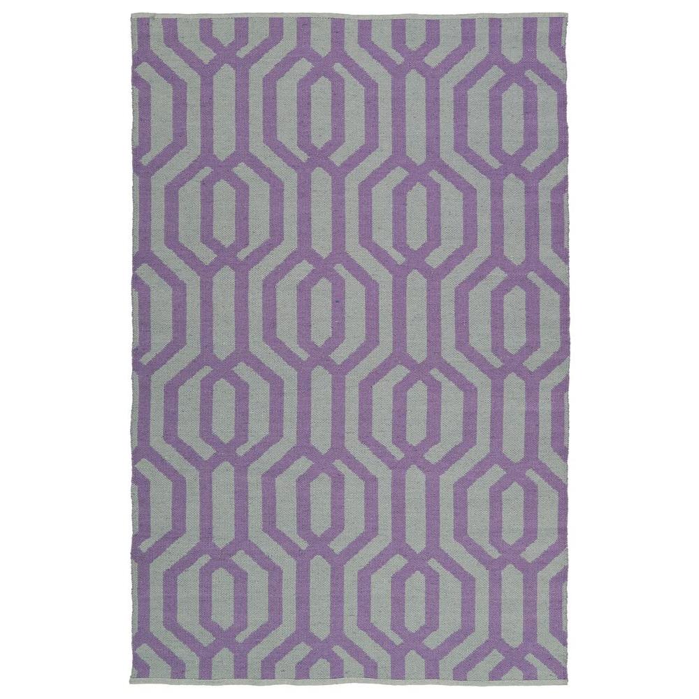 Kavka Ellis Green/Purple Indoor/Outdoor Area Rug 