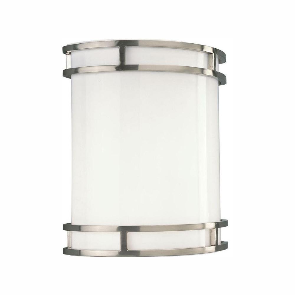 Progress Lighting 1-Light Brushed Nickel Integrated LED ... Progress Lighting 1-Light Brushed Nickel Integrated LED ... on Led Sconce Lighting id=21839