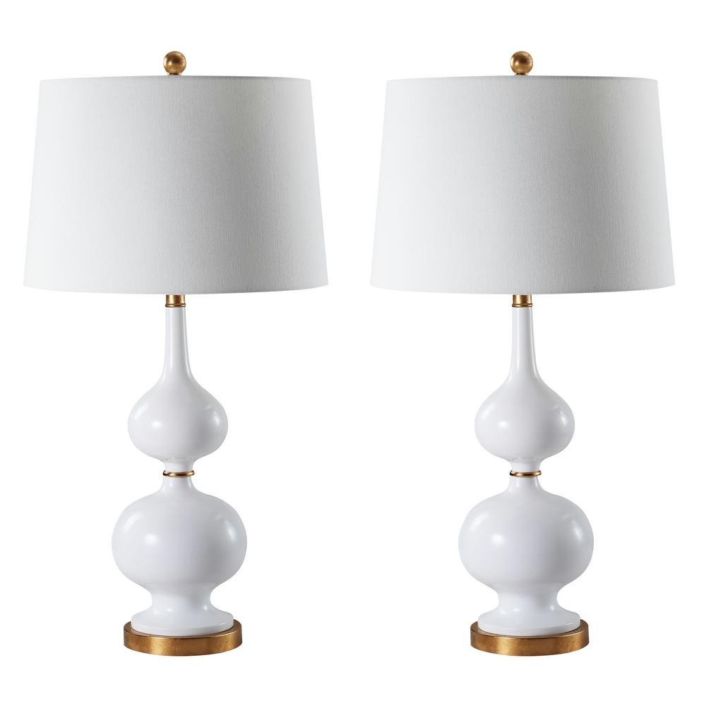 white double gourd table lamp