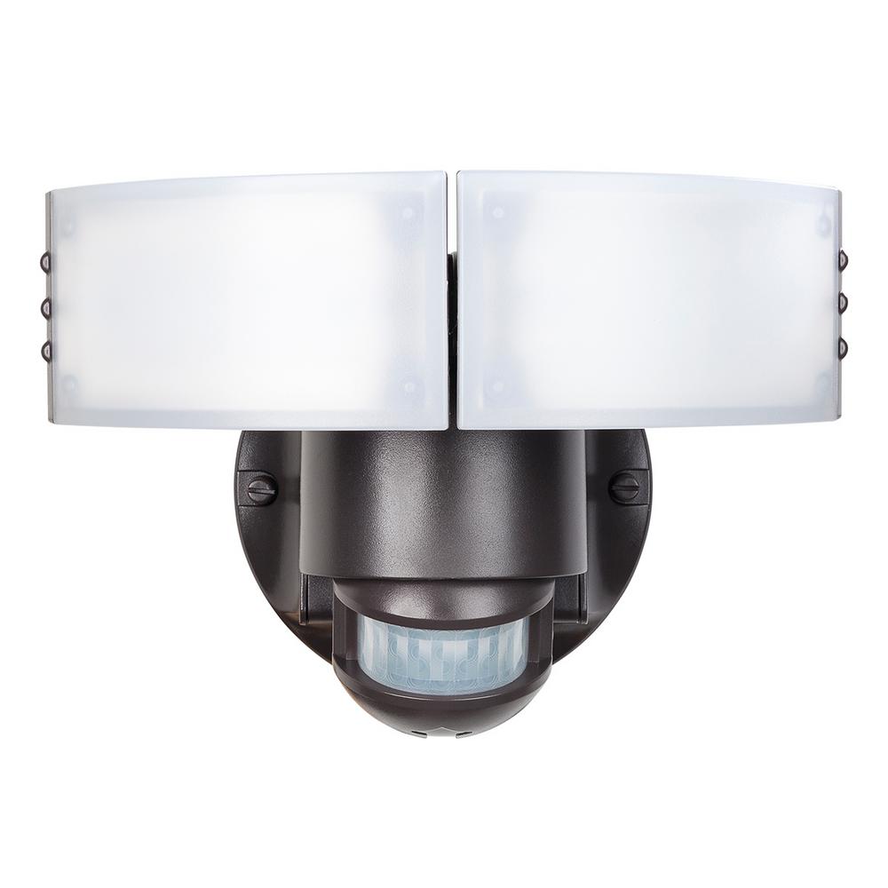 Dusk To Dawn Bronze Defiant Outdoor Flood Spot Lights 180 Degree Bronze Motion Outdoor Integrated Led Security Light