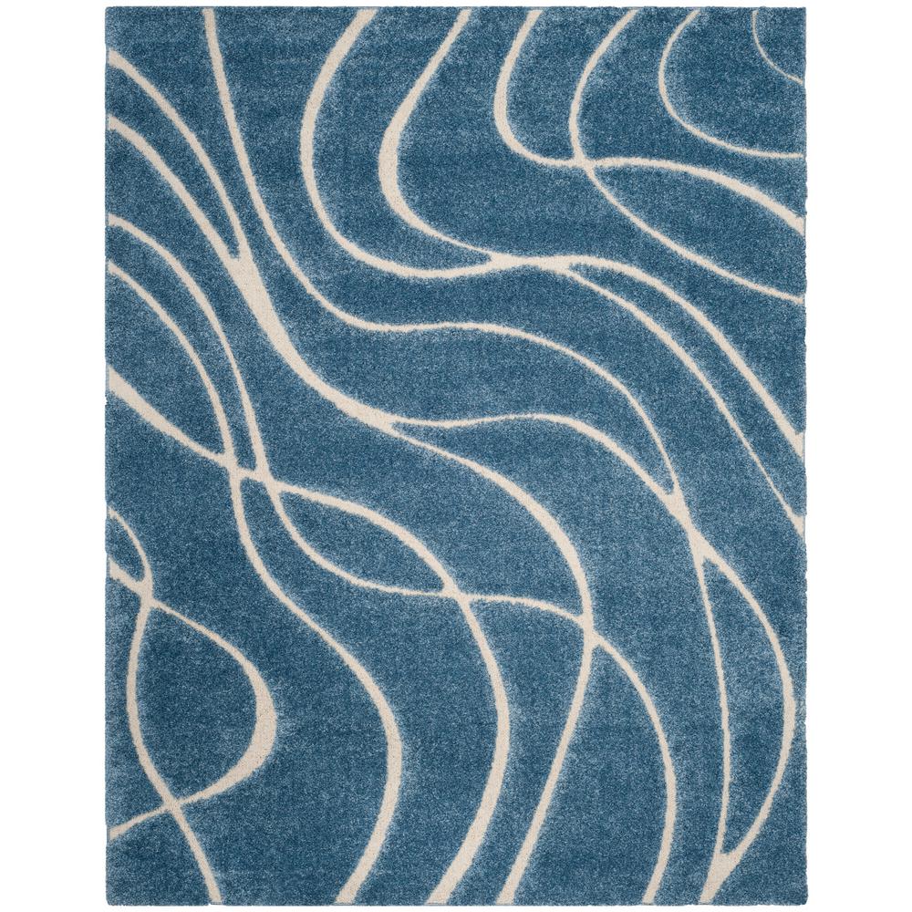 Safavieh Florida Light Blue Cream 8 Ft 6 In X 12 Area Rug