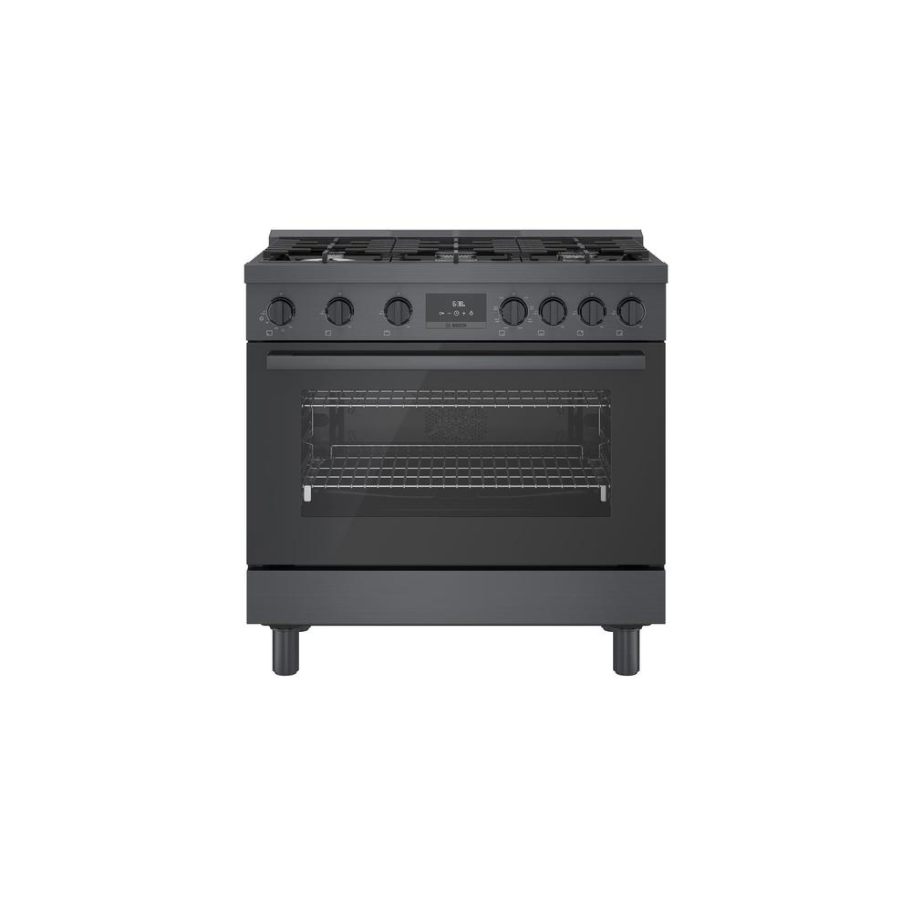 Bosch 36 in. 3.7 cu. ft. Industrial Style Dual Fuel Range with 6