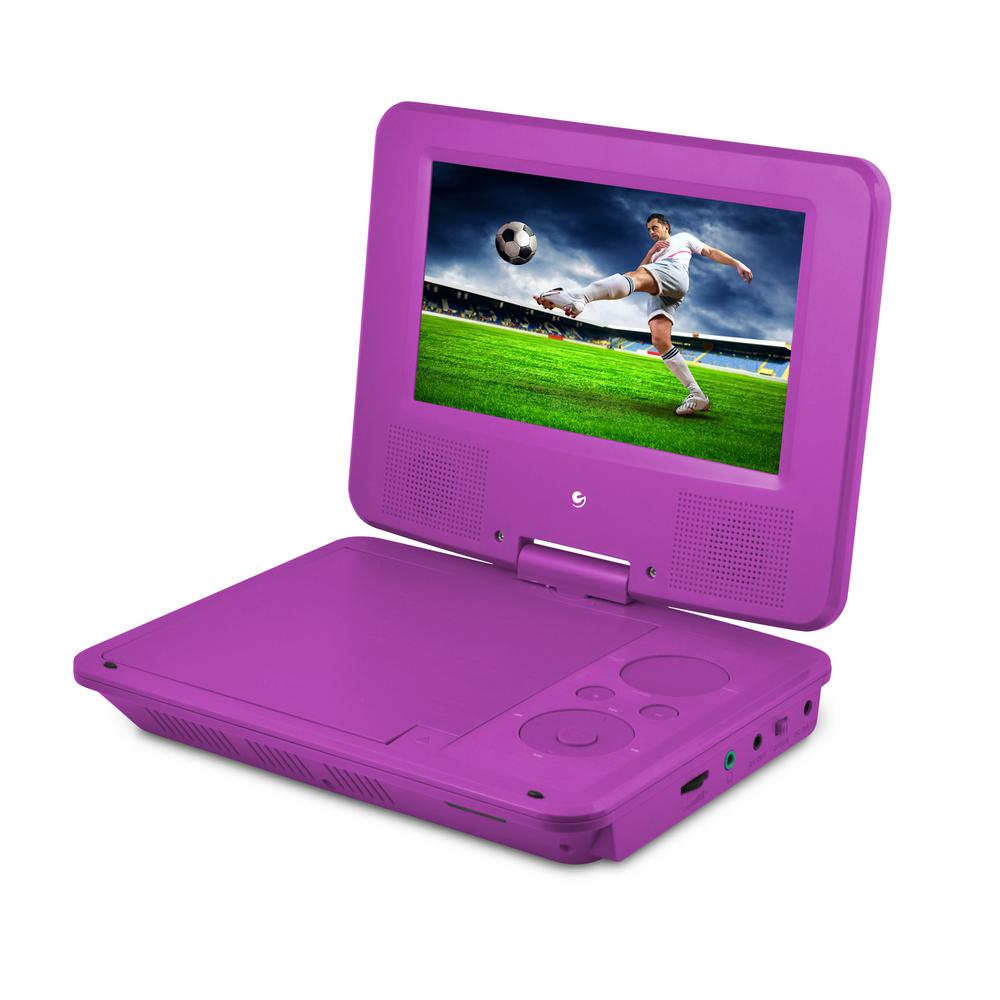 Ematic 7 In Portable Dvd Player With Colored Headphones And
