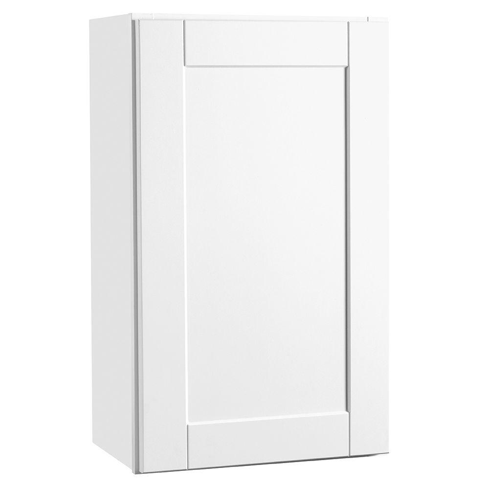 Hampton Bay Shaker Assembled 18x30x12 in. Wall Kitchen ...