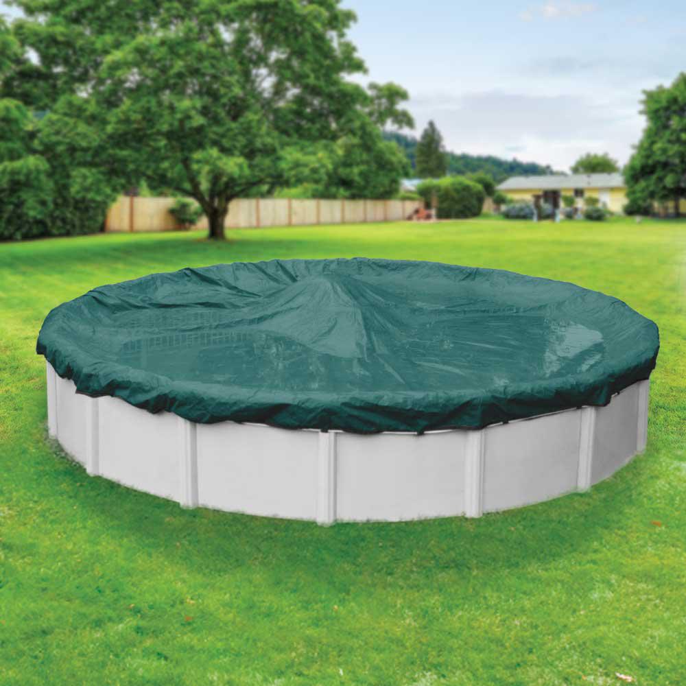 Robelle Supreme Plus 15 Ft Round Teal Solid Above Ground Winter Supreme Plus 15 Ft Round Teal Solid Above Ground Winter Pool Cover