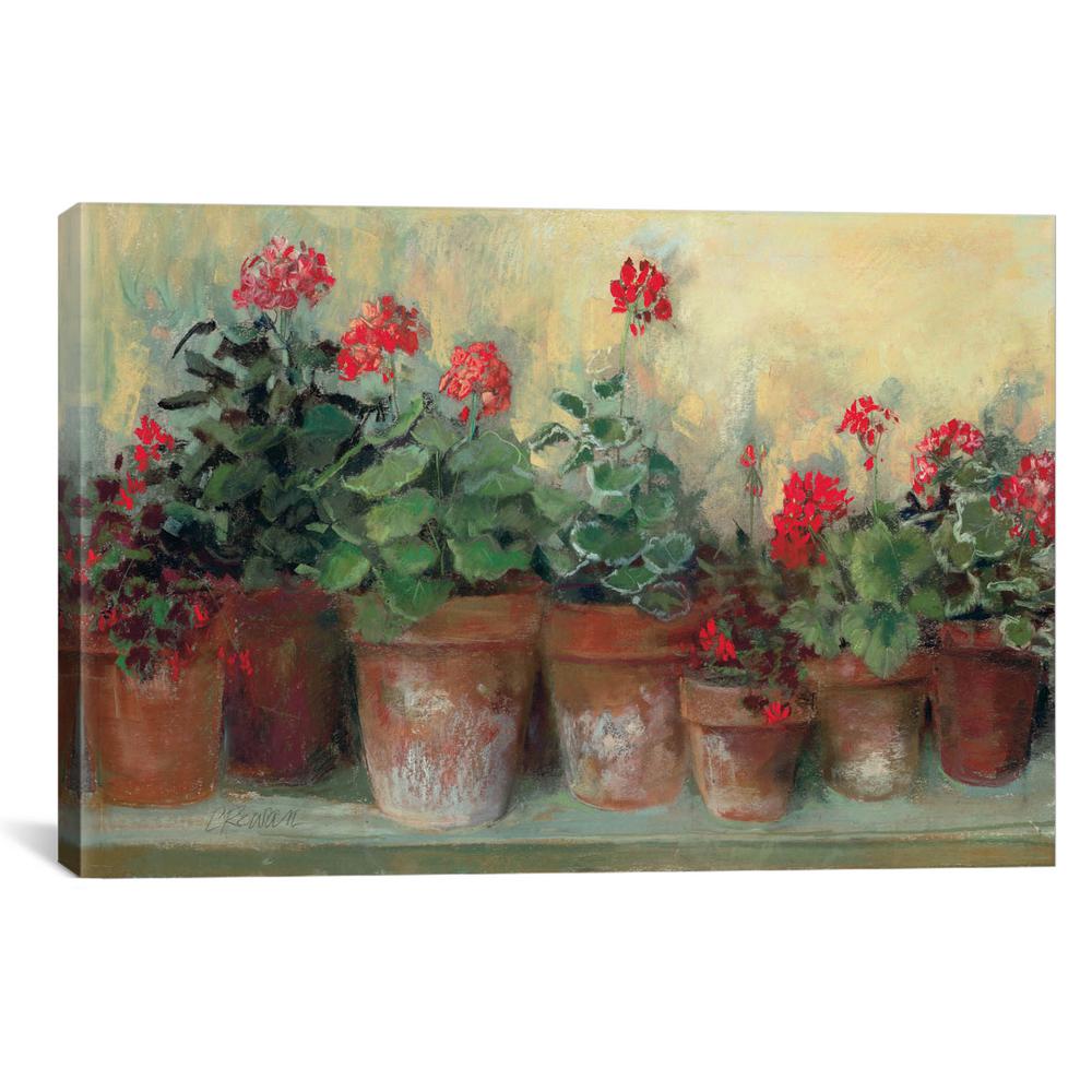 iCanvas "Kathleens Geraniums" by Carol Rowan Canvas Wall Art WAC4193