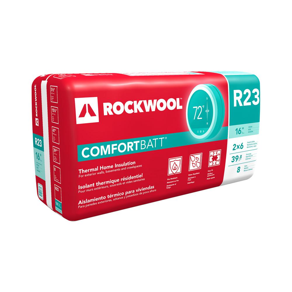 Rockwool R 23 Comfortbatt Fire Resistant Stone Wool Insulation Batt 15 In X 47 In